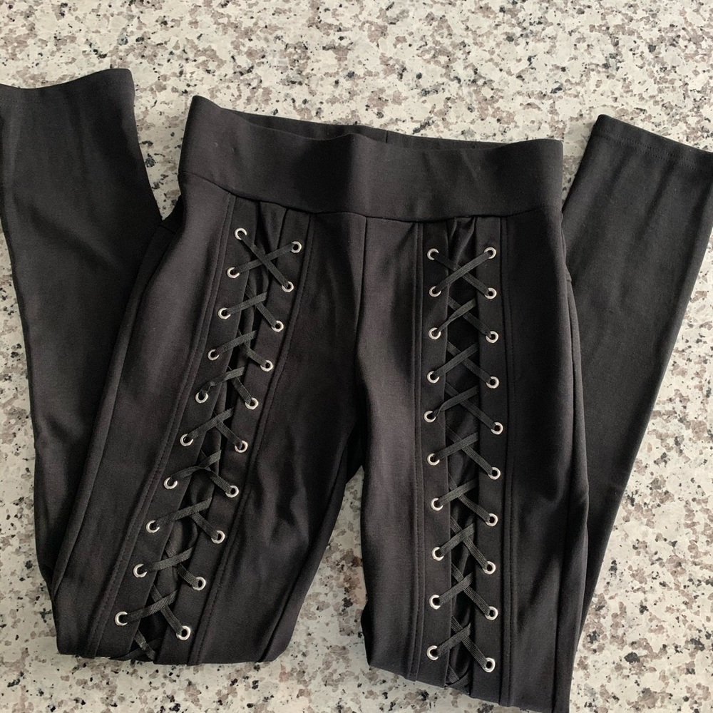 Black Stitched Leggings